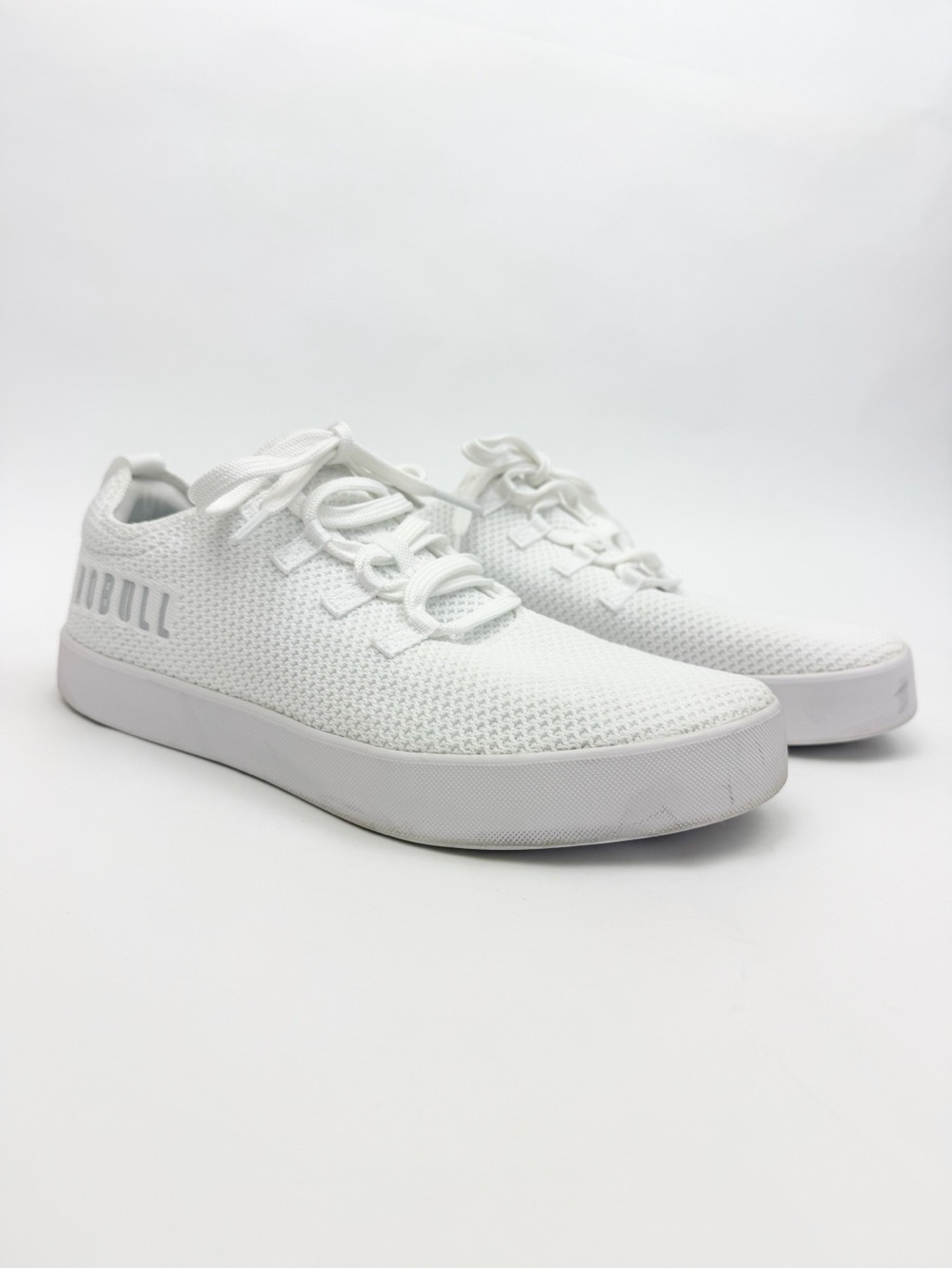NOBULL Recs Knit Trainer Sneakers Triple White Unisex